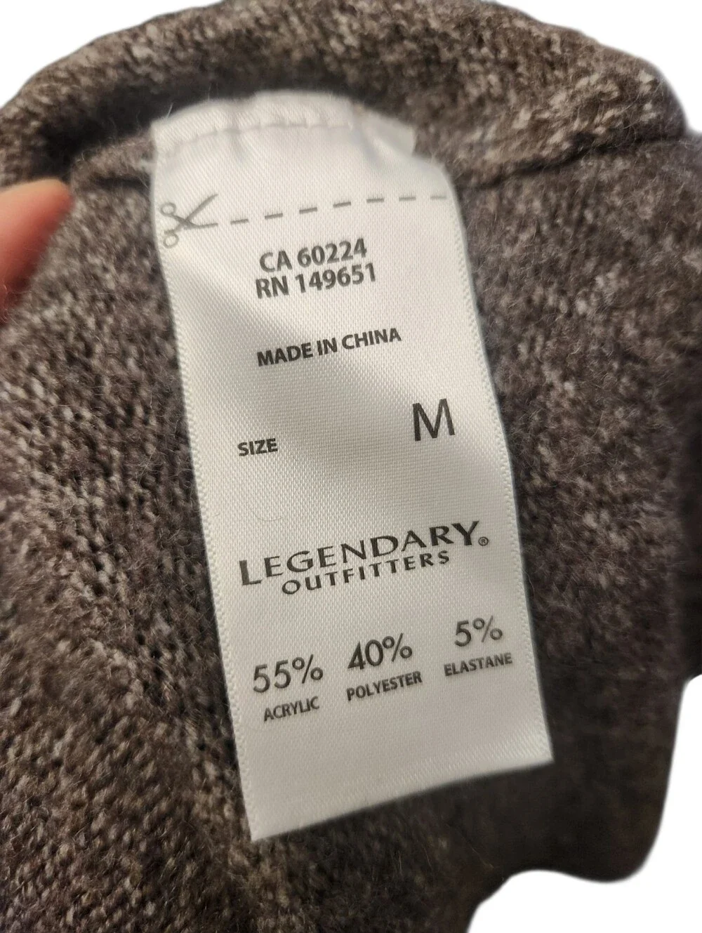 Legendary Outfitters Sweater Womens Medium Beige Brown Casual Soft